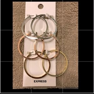 Express Earring Set of 3 NWT